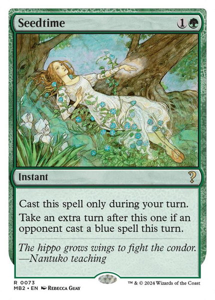 Seedtime (White Border) trading card from Mystery Booster 2 Seedtime (White Border) - Mystery Booster 2 Magic: The Gathering trading card