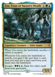 Uro, Titan of Nature's Wrath (White Border) - Mystery Booster 2 (MB2) #93 - Mythic Rare Magic: The Gathering Trading Card