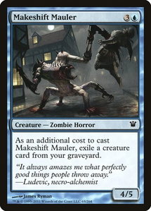 Makeshift Mauler - Innistrad (ISD) #65 - Common Magic: The Gathering Trading Card