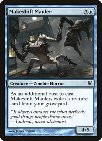 Makeshift Mauler - Innistrad (ISD) #65 - Common Magic: The Gathering Trading Card