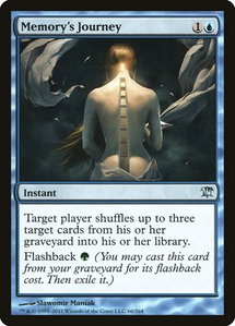 Memory's Journey - Innistrad (ISD) #66 - Uncommon Magic: The Gathering Trading Card