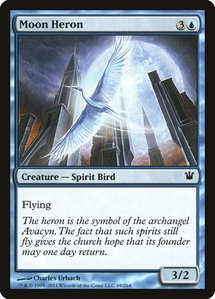 Moon Heron - Innistrad (ISD) #69 - Common Magic: The Gathering Trading Card