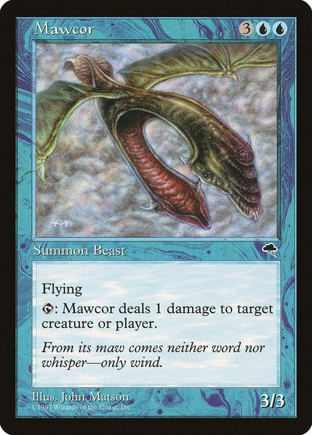 Mawcor - Tempest Magic: The Gathering trading card
