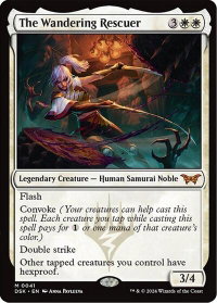 The Wandering Rescuer - Duskmourn: House of Horror (DSK) #41 - Mythic Rare Magic: The Gathering Trading Card