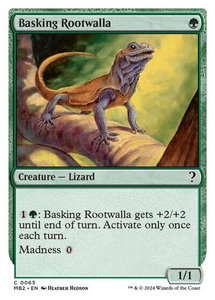 Basking Rootwalla (White Border) - Mystery Booster 2 (MB2) #65 - Common Magic: The Gathering Trading Card