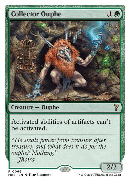 Collector Ouphe (White Border) trading card from Mystery Booster 2 Collector Ouphe (White Border) - Mystery Booster 2 Magic: The Gathering trading card