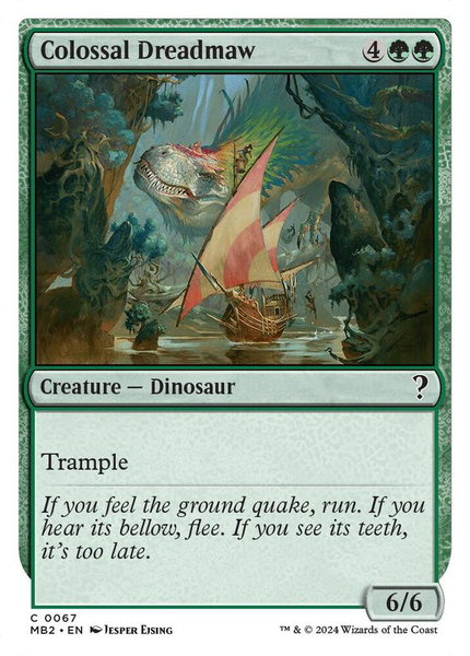 Colossal Dreadmaw (White Border) - Mystery Booster 2 Magic: The Gathering trading card