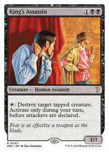 King's Assassin (White Border) - Mystery Booster 2 (MB2) #43 - Rare Magic: The Gathering Trading Card