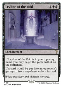 Leyline of the Void (White Border) - Mystery Booster 2 (MB2) #44 - Rare Magic: The Gathering Trading Card