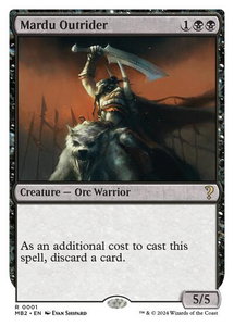 Mardu Outrider (White Border) - Mystery Booster 2 (MB2) #1 - Rare Magic: The Gathering Trading Card