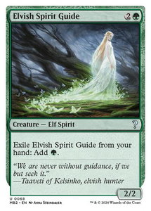 Elvish Spirit Guide (White Border) - Mystery Booster 2 (MB2) #68 - Uncommon Magic: The Gathering Trading Card