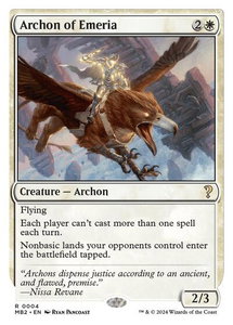 Archon of Emeria (White Border) - Mystery Booster 2 (MB2) #4 - Rare Magic: The Gathering Trading Card