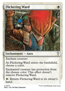 Flickering Ward (White Border) - Mystery Booster 2 (MB2) #11 - Uncommon Magic: The Gathering Trading Card