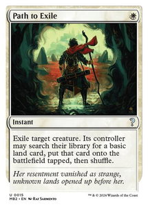 Path to Exile (White Border) - Mystery Booster 2 (MB2) #15 - Uncommon Magic: The Gathering Trading Card