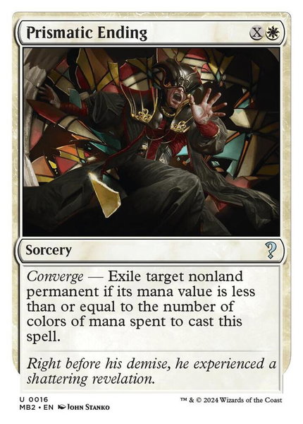 Prismatic Ending (White Border) - Mystery Booster 2 Magic: The Gathering trading card