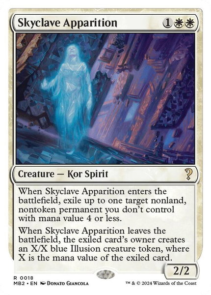 Skyclave Apparition (White Border) - Mystery Booster 2 Magic: The Gathering trading card