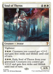 Soul of Theros (White Border) - Mystery Booster 2 (MB2) #19 - Mythic Rare Magic: The Gathering Trading Card