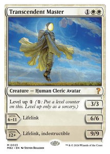 Transcendent Master (White Border) - Mystery Booster 2 (MB2) #23 - Mythic Rare Magic: The Gathering Trading Card