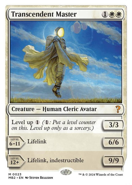 Transcendent Master (White Border) trading card from Mystery Booster 2 Transcendent Master (White Border) - Mystery Booster 2 Magic: The Gathering trading card