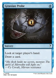 Gitaxian Probe (White Border) - Mystery Booster 2 (MB2) #28 - Common Magic: The Gathering Trading Card