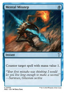 Mental Misstep (White Border) - Mystery Booster 2 (MB2) #30 - Uncommon Magic: The Gathering Trading Card