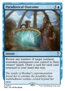 Paradoxical Outcome (White Border) - Mystery Booster 2 (MB2) #33 - Rare Magic: The Gathering Trading Card