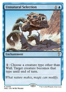 Unnatural Selection (White Border) - Mystery Booster 2 (MB2) #38 - Rare Magic: The Gathering Trading Card