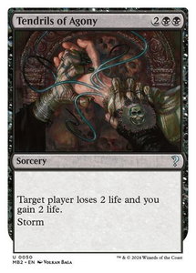 Tendrils of Agony (White Border) - Mystery Booster 2 (MB2) #50 - Uncommon Magic: The Gathering Trading Card