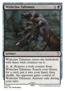 Wishclaw Talisman (White Border) - Mystery Booster 2 (MB2) #51 - Rare Magic: The Gathering Trading Card