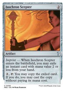 Isochron Scepter (White Border) - Mystery Booster 2 (MB2) #96 - Uncommon Magic: The Gathering Trading Card