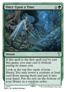 Once Upon a Time (White Border) - Mystery Booster 2 (MB2) #71 - Rare Magic: The Gathering Trading Card