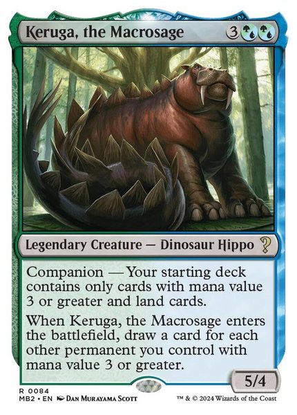 Keruga, the Macrosage (White Border) trading card from Mystery Booster 2 Keruga, the Macrosage (White Border) - Mystery Booster 2 Magic: The Gathering trading card