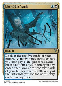 Lim-Dul's Vault (White Border) - Mystery Booster 2 (MB2) #87 - Uncommon Magic: The Gathering Trading Card