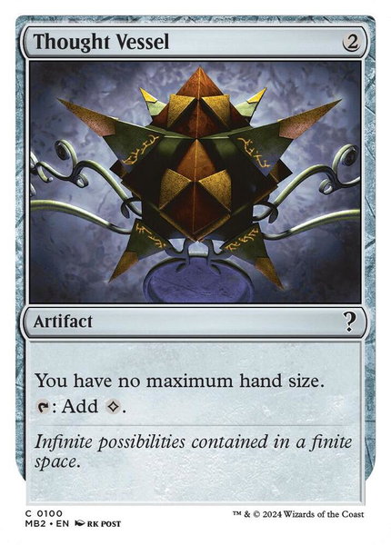 Thought Vessel (White Border) - Mystery Booster 2 Magic: The Gathering trading card