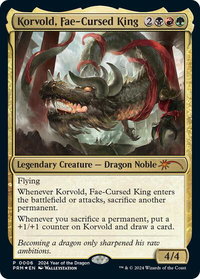 Korvold, Fae-Cursed King (Year of the Dragon 2024) - Standard Showdown Promos (SSP) #6 - Promo Magic: The Gathering Trading Card
