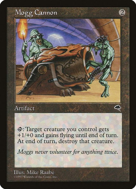 Mogg Cannon - Tempest Magic: The Gathering trading card