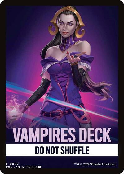 Vampires Deck Theme Card - Foundations Magic: The Gathering trading card