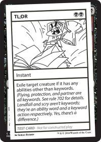 TL;DR - Mystery Booster 2 Playtest Cards (MB2PC) #null - Special Magic: The Gathering Trading Card