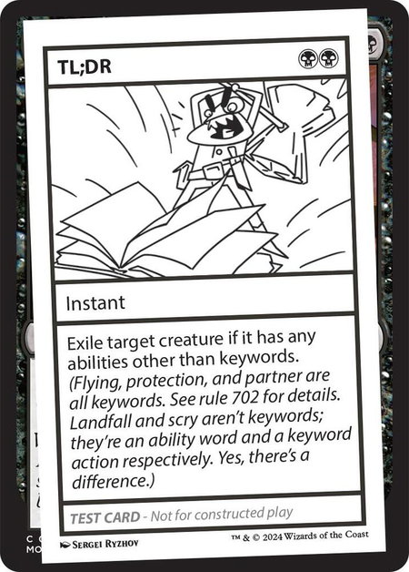 TL;DR - Mystery Booster 2 Playtest Cards Magic: The Gathering trading card