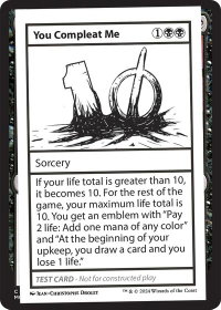 You Compleat Me - Mystery Booster 2 Playtest Cards (MB2PC) #null - Special Magic: The Gathering Trading Card