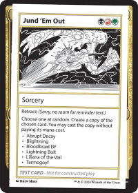 Jund 'Em Out - Mystery Booster 2 Playtest Cards (MB2PC) #null - Special Magic: The Gathering Trading Card