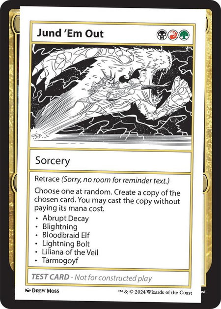 Jund 'Em Out - Mystery Booster 2 Playtest Cards Magic: The Gathering trading card