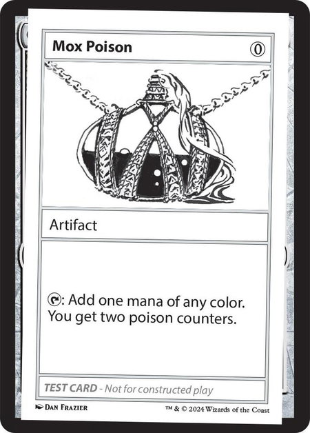 Mox Poison - Mystery Booster 2 Playtest Cards Magic: The Gathering trading card