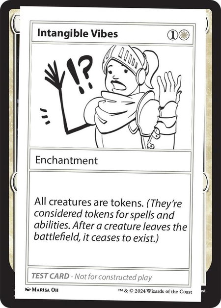 Intangible Vibes - Mystery Booster 2 Playtest Cards Magic: The Gathering trading card