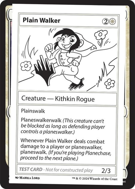 Plain Walker - Mystery Booster 2 Playtest Cards Magic: The Gathering trading card