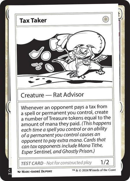 Tax Taker - Mystery Booster 2 Playtest Cards Magic: The Gathering trading card