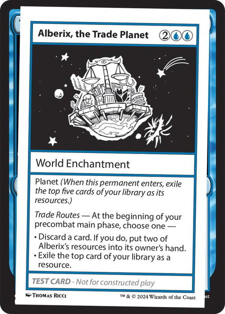 Alberix, the Trade Planet - Mystery Booster 2 Playtest Cards Magic: The Gathering trading card