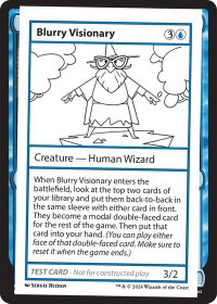 Blurry Visionary - Mystery Booster 2 Playtest Cards (MB2PC) #null - Special Magic: The Gathering Trading Card