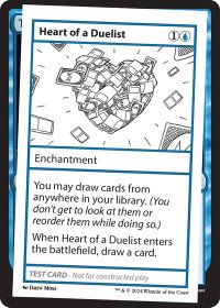 Heart of a Duelist - Mystery Booster 2 Playtest Cards (MB2PC) #null - Special Magic: The Gathering Trading Card