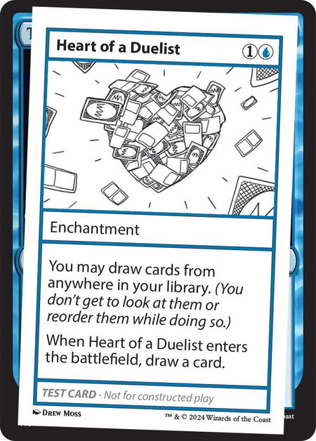 Heart of a Duelist trading card from Mystery Booster 2 Playtest Cards Heart of a Duelist - Mystery Booster 2 Playtest Cards Magic: The Gathering trading card